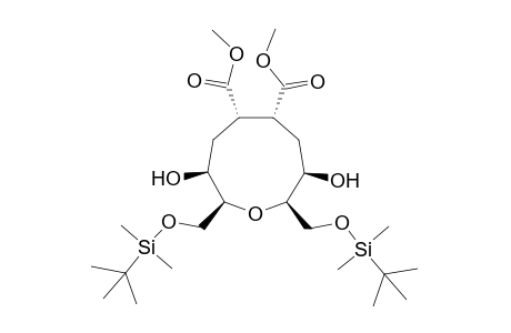 Methyl (2S*,3S*,4S*,6R*,8R*,9R*)-2,9-Bis(tert-butyldimethylsilyloxymethyl)-3,8-dihydroxyoxonan-5,6-dicarboxylate