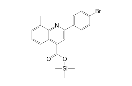 2-(4-Bromophenyl)-8-methyl-4-quinolinecarboxylic acid, o-tms