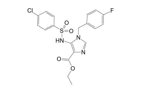 5-(4-Chlorophenylsulfonylamino)-1-(4-fluorophenylmethyl)-1H-imidazole-4-carboxylic acid-ethylester