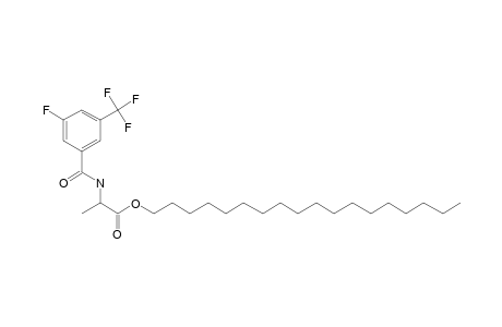 D-Alanine, N-(3-fluoro-5-trifluoromethylbenzoyl)-, octadecyl ester