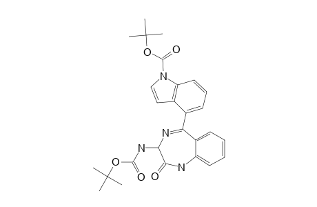 (5-(5-(1-TERT.-BUTOXYCARBONYL)-INDOLYL)-2-OXO-2,3,4,5-TETRAHYDRO-1H-BENZO-[E]-[1,4]-DIAZEPIN-3-YL)-CARBAMIC-ACID-TERT.-BUTYLESTER