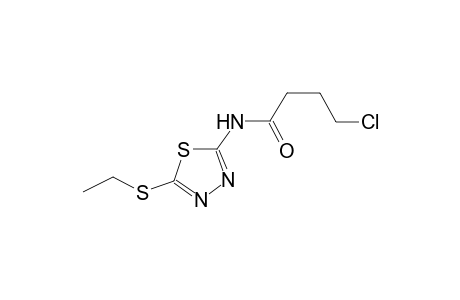 4-chloro-N-[5-(ethylsulfanyl)-1,3,4-thiadiazol-2-yl]butanamide