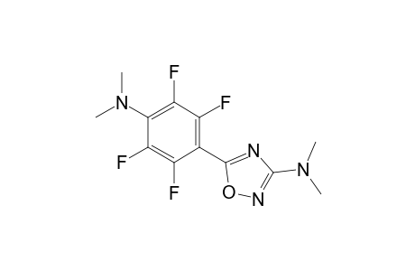 3-(N,N-Dimethylamino)-5-(2,3,5,6-tetrafluoro-4-N,N-dimethylaminophenyl)-1,2,4-oxadiazole