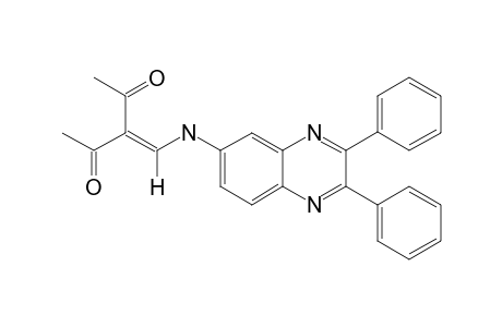 3-[[[2,3-di(phenyl)quinoxalin-6-yl]amino]methylidene]pentane-2,4-dione