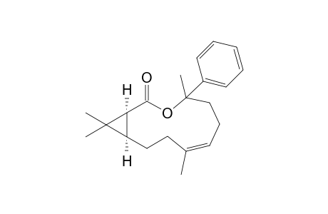 (1S,11R)-4,8,12,12-Tetramethyl-4-phenyl-3-oxabicyclo[9.1.0]dodeca-7-en-2-one