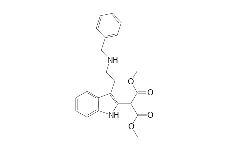 Dimethyl 2[3-[2-[N(b)-(phenylmethyl)amino]ethyl]indolyl]propanedioate
