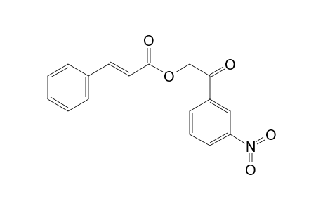 Propenoic acid, 3-phenyl-, 2-(3-nitrophenyl)-2-oxoethyl ester