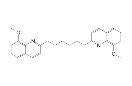 8-Methoxy-2-[6-(8-methoxy-2-quinolinyl)hexyl]quinoline