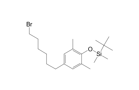 1-[(tert-Butyldimethylsilyl)oxy]-4-(6-bromohexyl)-2,6-dimethylbenzene