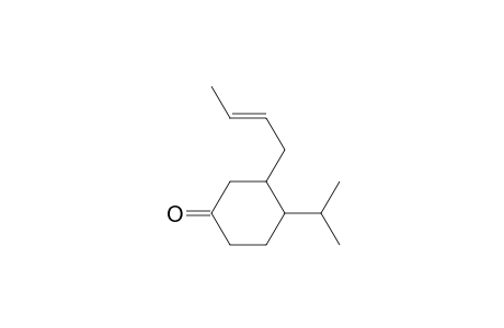 Cyclohexanone, 3-(2-butenyl)-4-(1-methylethyl)-, [3.alpha.(E),4.beta.]-