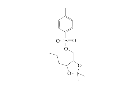 (2,2-dimethyl-5-propyl-1,3-dioxolan-4-yl)methyl 4-methylbenzenesulfonate