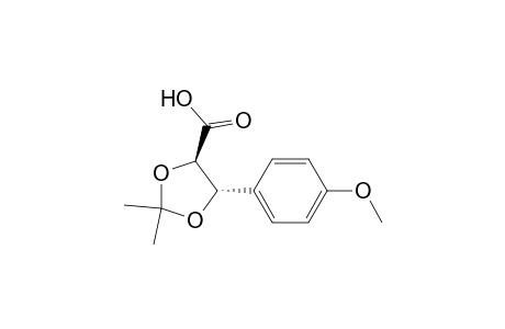 1,3-Dioxolane-4-carboxylic acid, 5-(4-methoxyphenyl)-2,2-dimethyl-, (4S-trans)-