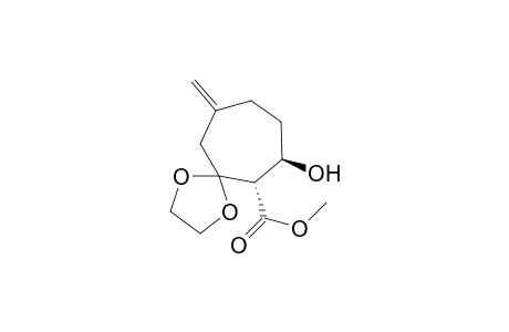methyl (6S,7R)-7-hydroxy-10-methylene-1,4-dioxaspiro[4.6]undecane-6-carboxylate