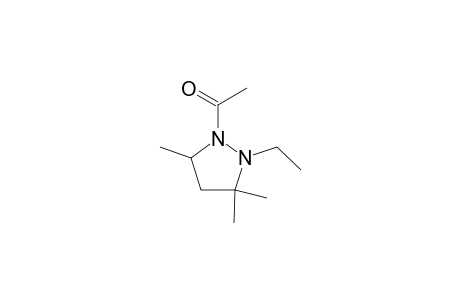 1-(2-Ethyl-3,3,5-trimethyl-1-pyrazolidinyl)ethanone