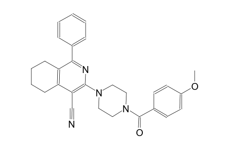4-isoquinolinecarbonitrile, 5,6,7,8-tetrahydro-3-[4-(4-methoxybenzoyl)-1-piperazinyl]-1-phenyl-