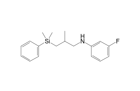 N-(2-Methyl-3-(dimethyl(phenyl)silyl)propyl)-3-fluoroaniline