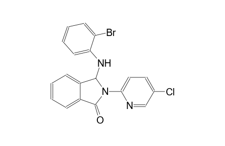 1H-isoindol-1-one, 3-[(2-bromophenyl)amino]-2-(5-chloro-2-pyridinyl)-2,3-dihydro-