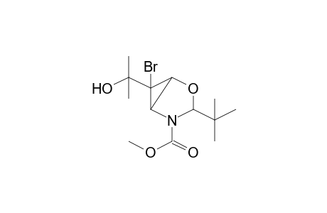 Methyl 6-bromo-3-tert-butyl-6-(1-hydroxy-1-methylethyl)-2-oxa-4-azabicyclo[3.1.0]hexane-4-carboxylate