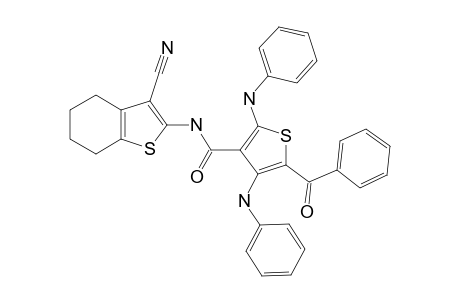 5-BENZOYL-2,4-BIS-PHENYLAMINO-THIOPHENE-3-CARBOXYLIC-ACID-(3-CYANO-4,5,6,7-TETRAHYDROBENZO-[B]-THIOPHEN-2-YL)-AMIDE