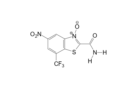 5-nitro-7-(trifluoromethyl)-2-benzothiazolecarboxamide, 3-oxide