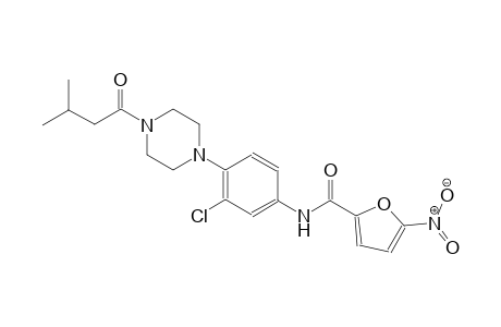 2-furancarboxamide, N-[3-chloro-4-[4-(3-methyl-1-oxobutyl)-1-piperazinyl]phenyl]-5-nitro-