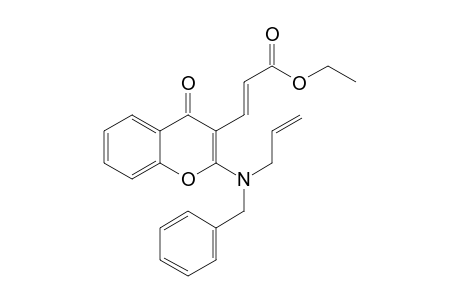 (E)-3-[2-(Allyl-benzyl-amino)-4-oxo-4H-chromen-3-yl]-acrylic acid ethyl ester