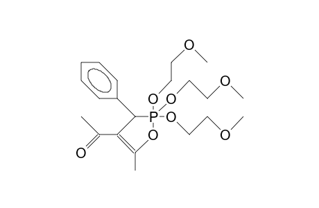 4-Acetyl-2,2,2-tris(2-methoxy-ethoxy)-5-methyl-3-phenyl-1,2-oxaphosphole