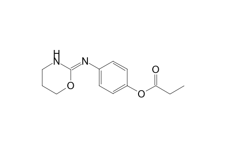 Propanoic acid, 4-(1,3-oxazin-2-ylidenamino)phenyl ester