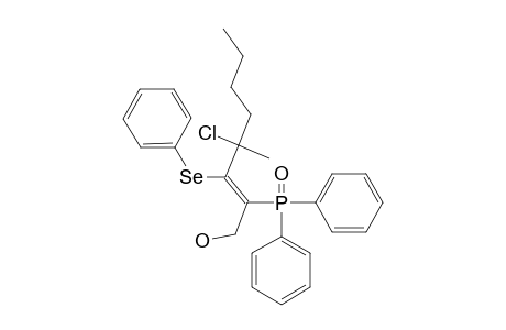 (2E)-4-CHLORO-2-DIPHENYLPHOSPHINOYL-4-METHYL-3-PHENYLSELENENYL-OCT-2-EN-1-OL