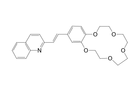 2-[(E)-2-(2,3,5,6,8,9,11,12-Octahydro-1,4,7,10,13-benzopentaoxacyclopentadecin-15-yl)-1-ethenyl]quinoline