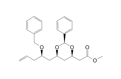 (2R,2"R,4R,6R)-6-(2"-Benzyloxy-4"-pentenyl)-4-(methoxycarbonylmethyl)-2-phenyl-1,3-dioxane