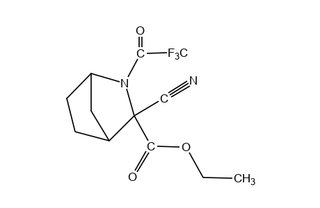 3-cyano-2-(trifluoroacetyl)-2-azabicyclo[2.2.1]heptane-3-carboxylic acid, ethyl ester