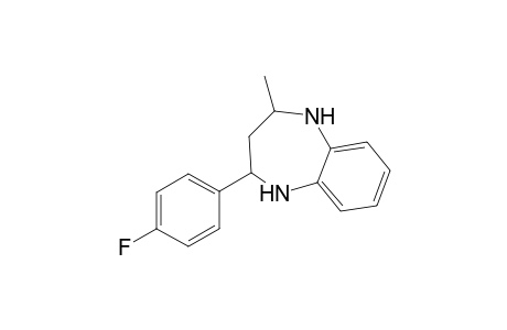 2,3,4,5-tetrahydro-2-methyl-4-(para-fluorophenyl)-1H-1,5-benzodiazepine