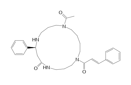 (8S)-13-acetyl-1-[(E)-1-oxo-3-phenylprop-2-enyl]-8-phenyl-1,5,9,13-tetrazacycloheptadecan-6-one