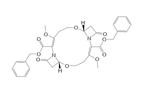 6,15-Dioxa-1,10-diazatricyclo[14.2.0.0(7,10)]octadeca-2,11-diene-2,11-dicarboxylic acid, 3,12-dimethoxy-9,18-dioxo-, bis(phenylmethyl) ester, (2E,7R*,11E,16R*)-(.+-.)-