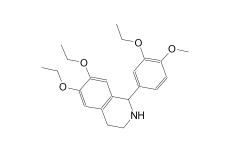 isoquinoline, 6,7-diethoxy-1-(3-ethoxy-4-methoxyphenyl)-1,2,3,4-tetrahydro-