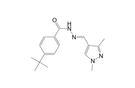 4-tert-butyl-N'-[(E)-(1,3-dimethyl-1H-pyrazol-4-yl)methylidene]benzohydrazide