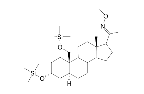 Methyloxime, bis(trimethylsilyl) derivative of 5.alpha.-Pregnan-3.alpha.,19-diol-20-one