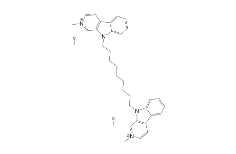 2-METHYL-9-[9-(2-METHYL-BETA-CARBOLINE-9-YL)-NONYL]-BETA-CARBOLINE-2-IUM_DIIODIDE