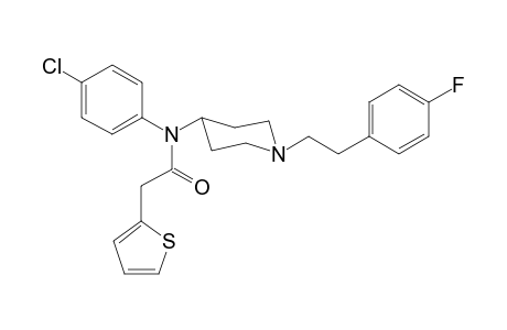 N-(4-Chlorophenyl)-N-(1-[2-(4-fluorophenyl)ethyl]piperidin-4-yl)thiophene-2-acetamide