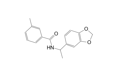 N-[1-(1,3-benzodioxol-5-yl)ethyl]-3-methylbenzamide
