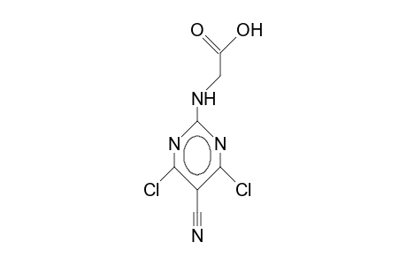 2-Carboxymethylamino-5-cyano-4,6-dichloro-pyrimidine