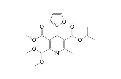 ISOPROPYL-2-DIMETHOXYMETHYL-4-(2-FURYL)-3-METHOXYCARBONYL-6-METHYL-1,4-DIHYDROPYRIDINE-5-CARBOXYLATE