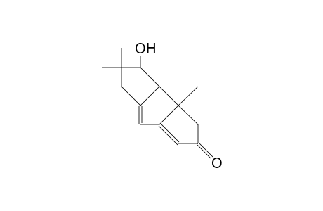 9-Hydroxy-7,10,10-trimethyl-tricyclo(6.3.0.0/3,7/)undeca-1,3-dien-5-one