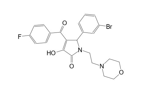 5-(3-bromophenyl)-4-(4-fluorobenzoyl)-3-hydroxy-1-[2-(4-morpholinyl)ethyl]-1,5-dihydro-2H-pyrrol-2-one