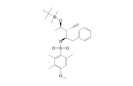 (2R,3S,4S)-2-TERT.-BUTYLDIMETHYLSILYLOXY-3-ETHYNYL-4-[N-(4-METHOXY-2,4,6-TRIMETHYLPHENYLSULFONYL)-AMINO]-5-PHENYL-PENTANE