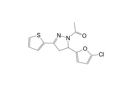 1H-pyrazole, 1-acetyl-5-(5-chloro-2-furanyl)-4,5-dihydro-3-(2-thienyl)-