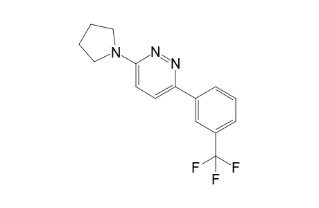 3-(Pyrrolidin-1-yl)-6-[3-(trifluoromethyl)phenyl]pyridazine