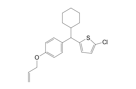 2-((4-(allyloxy)phenyl)(cyclohexyl)methyl)-5-chlorothiophene