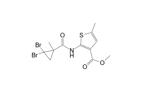 methyl 2-{[(2,2-dibromo-1-methylcyclopropyl)carbonyl]amino}-5-methyl-3-thiophenecarboxylate